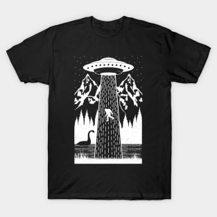 Bigfoot Ufo Abduction Sasquatch T-Shirt